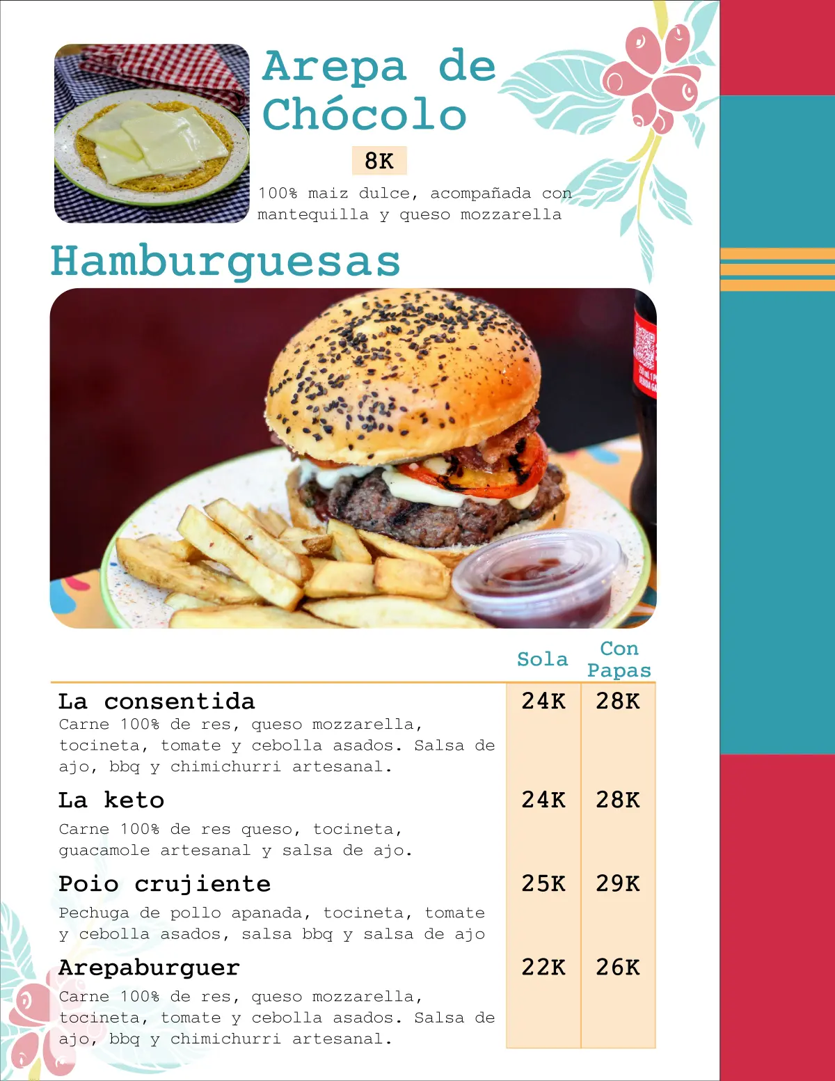 Hamburguesas y más